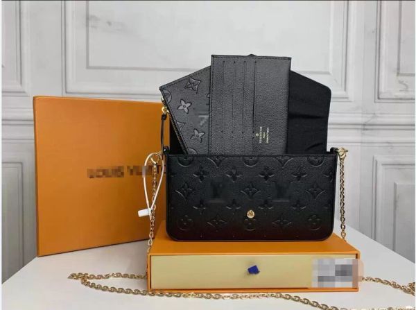 

luxurys designers bags 3pcs/set accessories women crossbody leather purse messenger handbags flowers shoulder ggs yslity louiseity lvs viuto