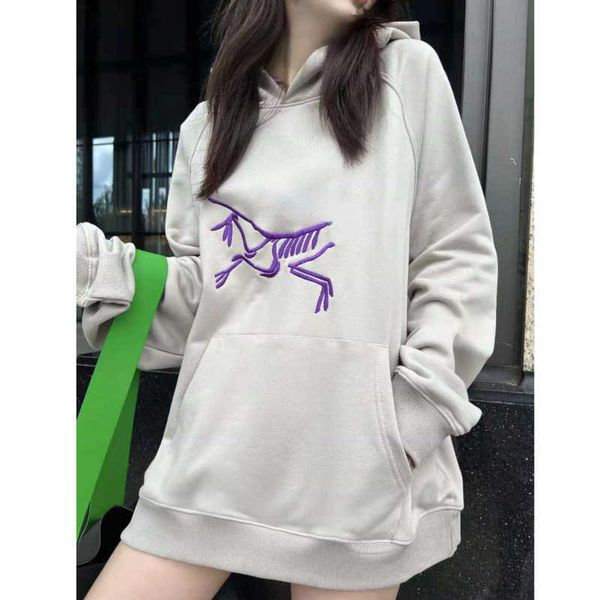 

arc sweater designer sport swear autumn men's casual pullover hoodie fashion long sleeve embroidered women's coat, Black
