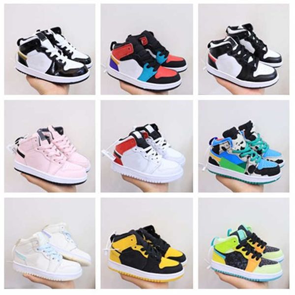 

golf shoe jumpman basketball shoes sports joggings shoe children 's designers university youth 1s royal blue red twist obsidian digital