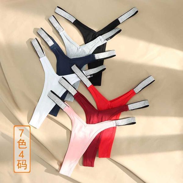 

yy12 massager toy sp city v waist rhinestone belt sports thongs thin women's underwear ice silk traceless panties cotton seamless brief