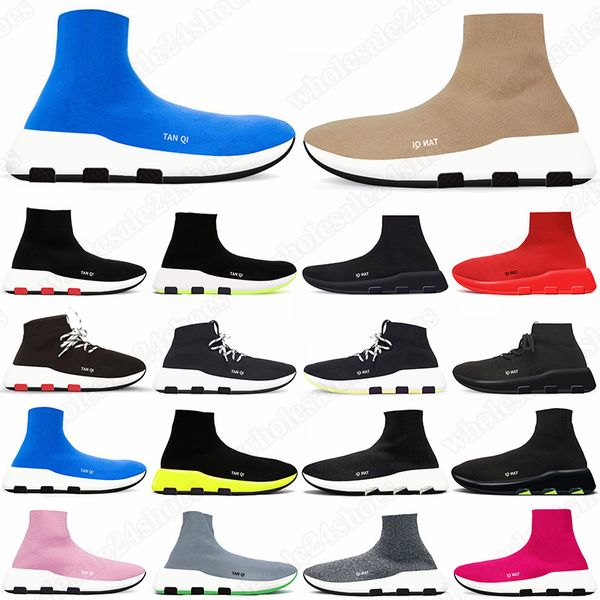 

sock shoes for men women graffiti beige black white casual designer platform sneakers clear sole lace-up white gai mens womens outdoor train