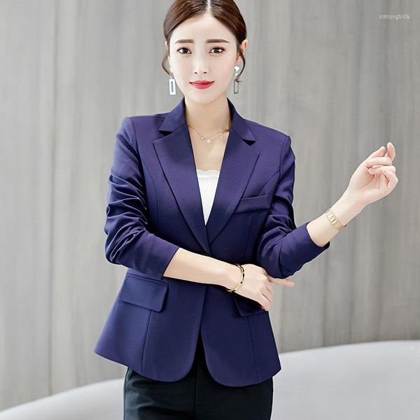 

women's suits korean small suit jacket women spring autumn long sleeve solid color slim work blazer female fashion all-match coatr1753, White;black