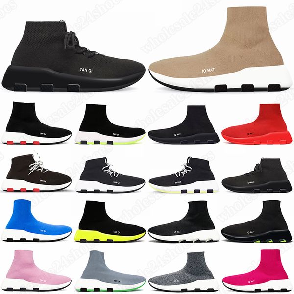 

sock shoes for men women graffiti beige black white casual designer platform sneakers clear sole lace-up white gai mens womens outdoor train