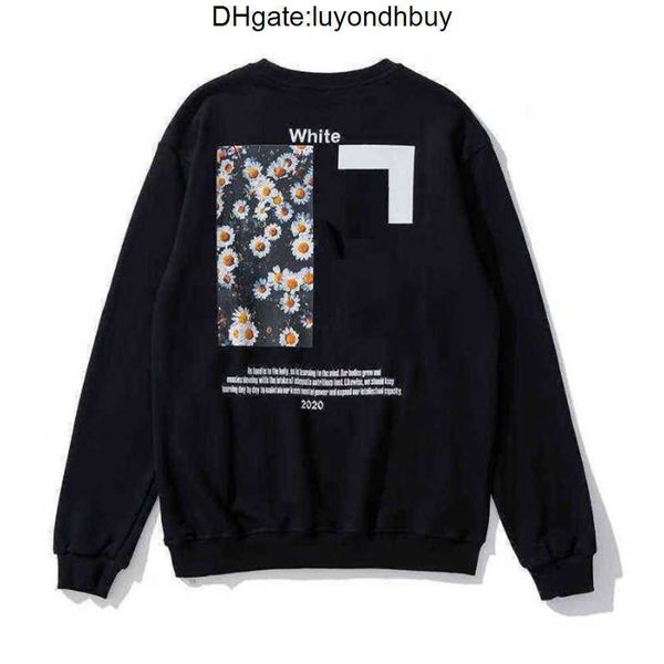

hoodies mens womens fashion off streetwears white man pullover winter sweatshirts loose hooded offs designers clothing street o9xd, Black