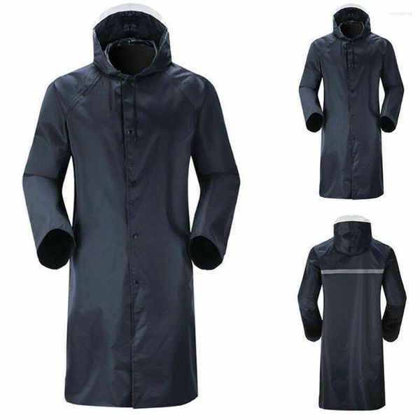 

men's jackets tide rain jacket men waterproof raincoat lightweight casual hooded coat long, Black;brown