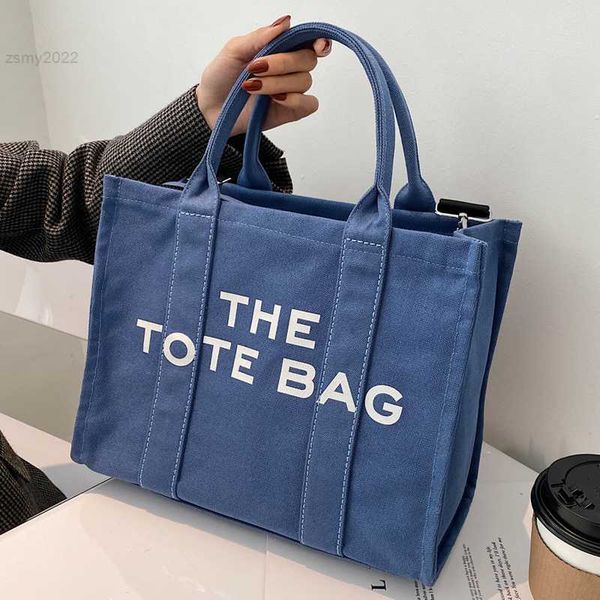 

totes casual canvaslarge capacity tote women handbags designer brand letters shoulder crossbody bags luxury big shopper bag purse 2021
