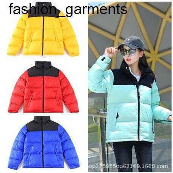 

designer men's down the parkas face coat orange embroidery couple bread coat, Black