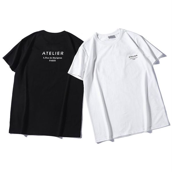 

2022 fashion short sleeve tshirt letter print women men t shirt summer casual oversized t-shirt225d, White;black