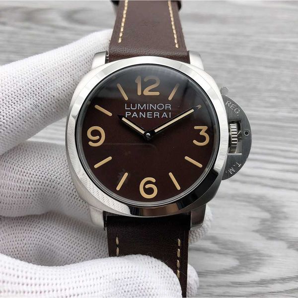 

luxury watches for mens mechanical watch fashion mansion paneraiss special edition series pam00673 men s watch es brand italy sport wristwat, Slivery;brown