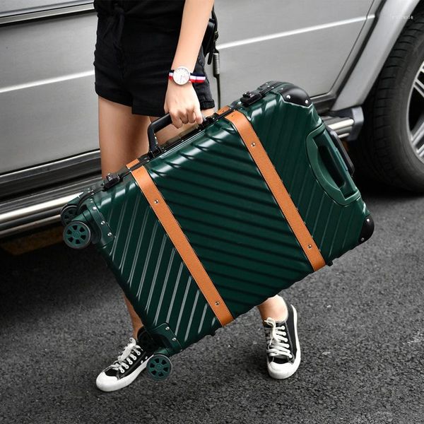 

suitcases 20 24 26 29 inch rolling luggage suitcase boarding case women tourism carry on koffer trolley universal wheels