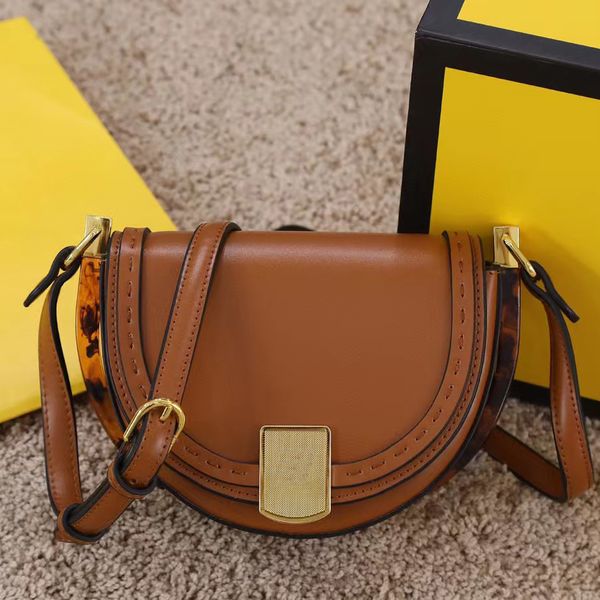 

luxuries bag designer moonlight handbag tortoise acrylic and gold shield buckle half-moon bag fashion casual classic women's shoulder c