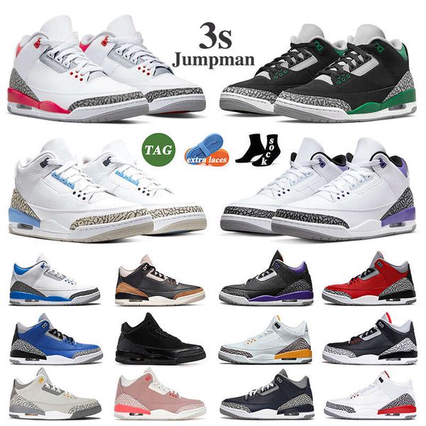 

basketball shoes trainers sports sneakers blue pine green medium cool grey cement black cat 3 3s women men neapolitan muslin cardinal dark
