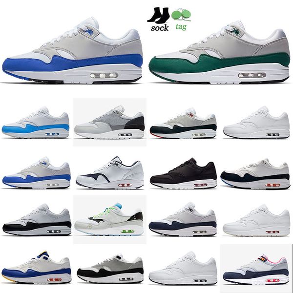 

fashion era windbreaker running shoes maxes 1 one puerto rico parra yellow orange 87 elephant anniversary royal airs designer sneakers sport, Black