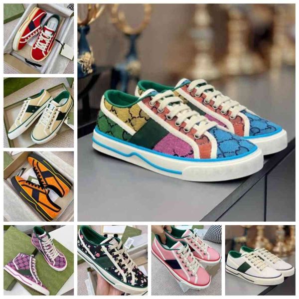 

canvas luxurys shoe women shoes casual ptmcyem washed jacquard denim ace rubber sole embroidered vintage 2022 new men ers tennis 1 7 sneaker