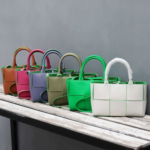 

designer bag botte venetta bags vene arco tote woven handbag large capacity leather shoulder mummy commuter tote color matching lattice moth
