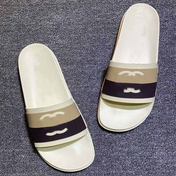 

2022 designer slippers women men slides beach sandal luxury shoes flat flip flops slide ladies sandals l lady sandals leather slipper shoe l, Black