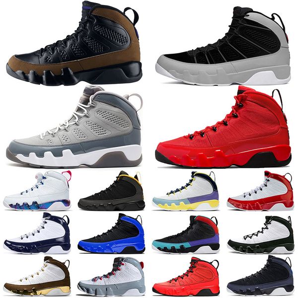 

big size us 13 jumpman 9 basketball shoes olive concord chile red particle grey change the world motorboat jones space jam 9s sneakers sport