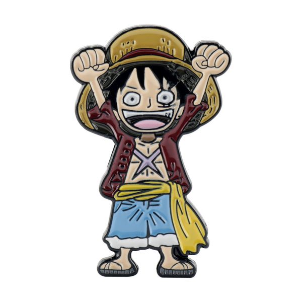 

one piece comic cute anime movies games hard enamel pins collect metal cartoon brooch backpack hat bag collar lapel badges women fashion jew, Blue