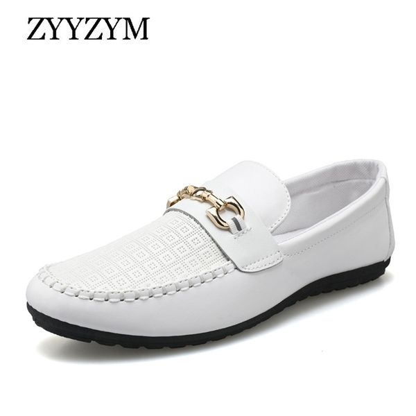 

dress shoes spring autumn men casual leather trend versatile soft sole simple loafers #d09 220930, Black