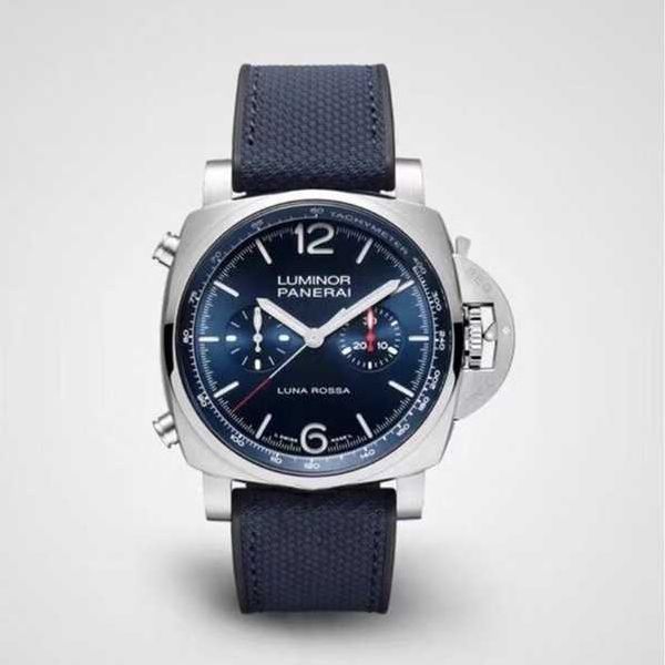 

luxury watches for mens mechanical watch paneraiss swiss automatic movement sapphire mirror 47mm imported cowhide watchband brand italy spor, Slivery;brown