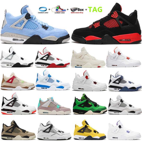 

golf shoe iv 4 4s university blue midnight navy basketball shoes lightning black cat white neon sports sneakers trainers fire red bred