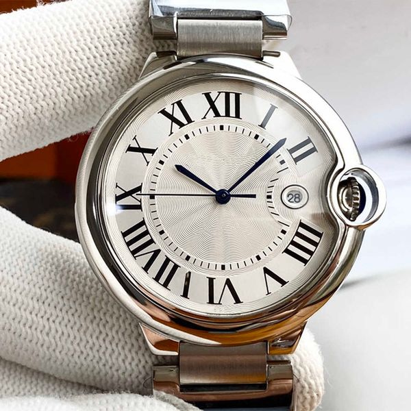 

3a wristwatches mens watch automatic mechanical watches stainless steel strap fashion wristwatch life waterproof design montre de luxe gift, Slivery;brown