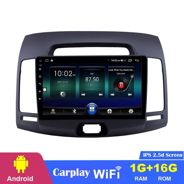 

9 inch android gps car dvd stereo portable player for 2007-2011 hyundai elantra with aux rearview camera obd ii