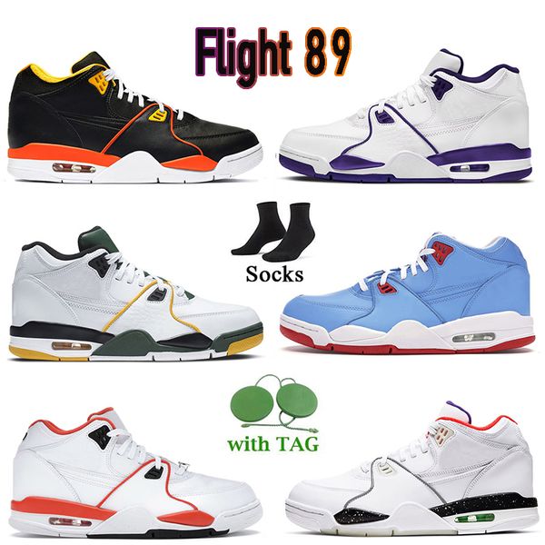 

mens trainers 2023 flight 89 sport basketball shoes shoes planet of hoops 4s chicago flag 89s raygun black white court purple men sneakers o
