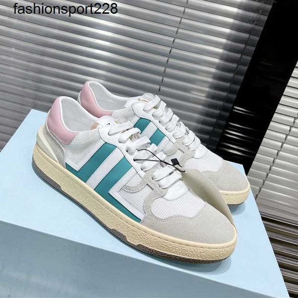 

dress shoes new designer lanvins dexun shoes men couples versatile casual sneakers flat soled shoe leather single women fashion sneakers, Black