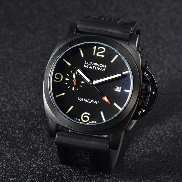 

luxury watches for mens mechanical watch paneraiss classic business men s watch full function luminous brand italy sport wristwatches, Slivery;brown