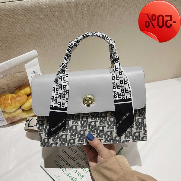 

designer bag women's 2022 new korean style fashion personalized silk scarf hand texture classic print casual women's factory direc