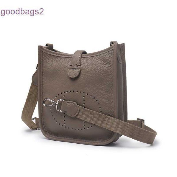 

bags herme new h family calf leather evelynss bag mini fashion personalized one shoulder messenger hollow bucket bag female 3qfb