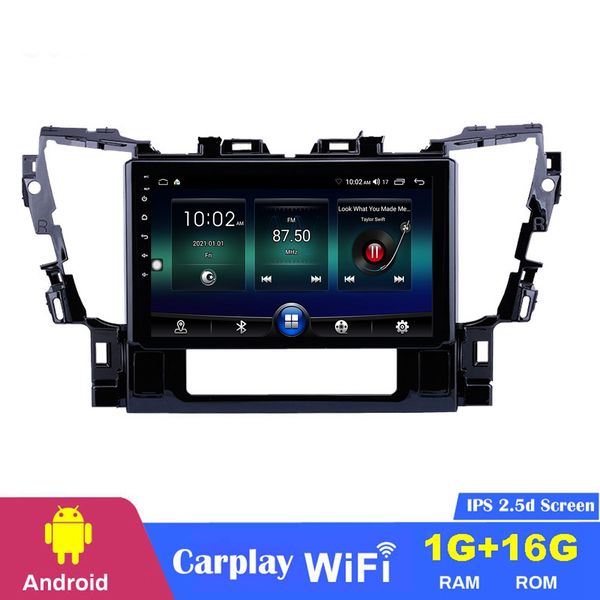 

10.1 inch car dvd radio android player with navigation auto music system for toyota alphard 2015-2016 support carplay tpms dvr obd ii rear c