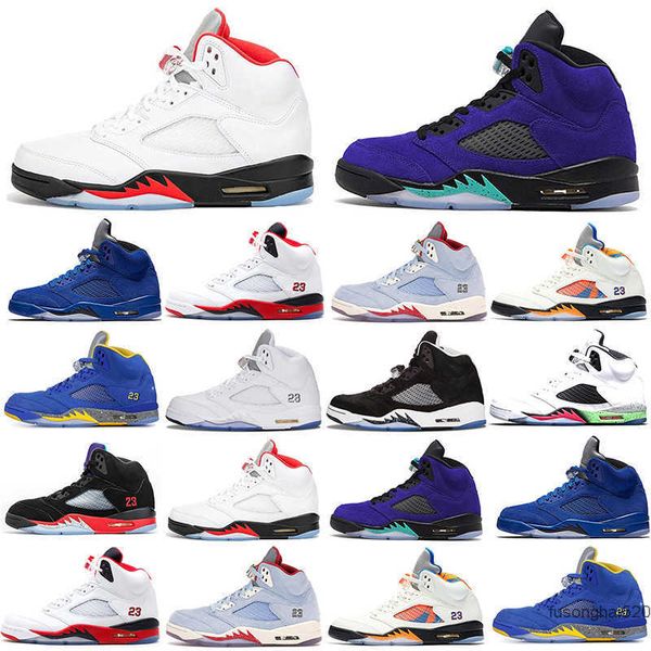 

2022 jumpman 5s basketball shoes men 3 space jam oreo metallic silver laney royal international flight ice blue fire red alternate grape jor, Black