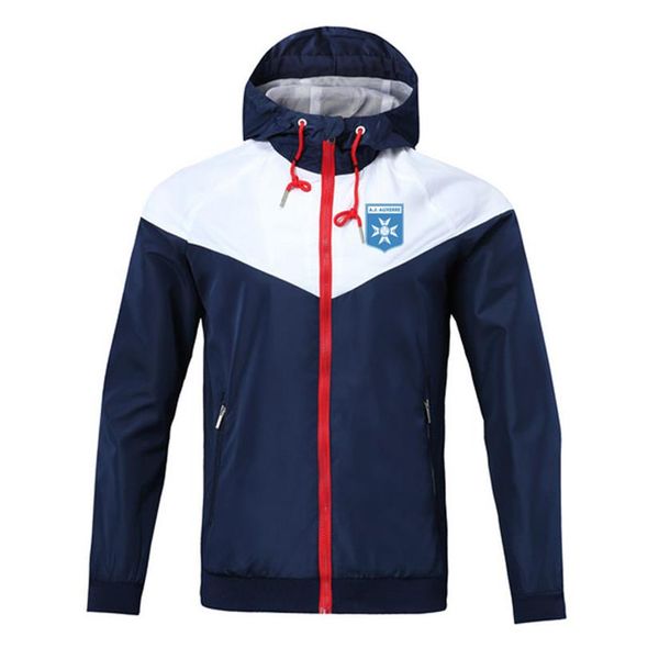 

2020 aj auxerre sweatshirt hoodie men jacket coat long sleeve with logo autumn sports zipper windcheater designer mens clothe262g, Black;brown