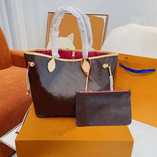 

evening bags 2022 designer luxury shopping bag 2pcs set women's handbag with wallet leather fashion new women's luxury handbags