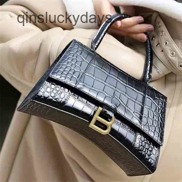 

designer balenciga bags for women crocodiless balencaigass advanced hourglass 2022 net red same leather hand b