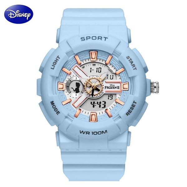

disney student watch sports children mechanical watch alarm clock waterproos, Blue