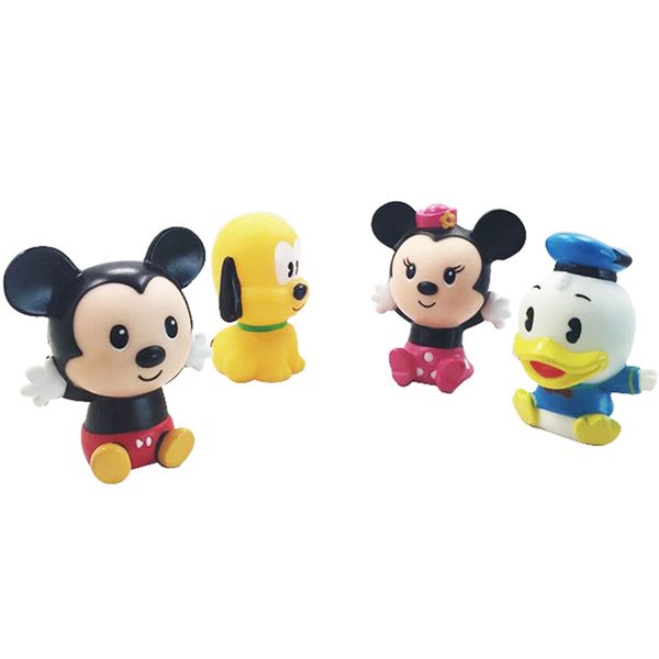 

disney genuine authorized bathing toy set with four cute soundy dolls funny