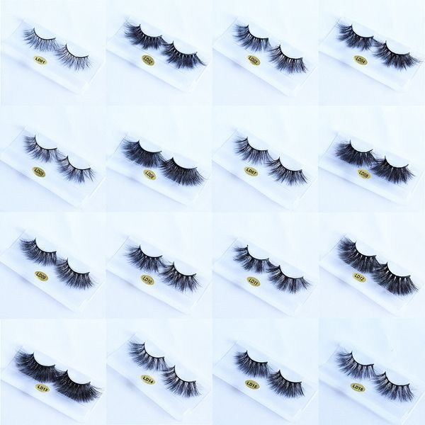 

25mm 3d mink eyelashes fluffy long dramatic false lashes ale handmade eyelash