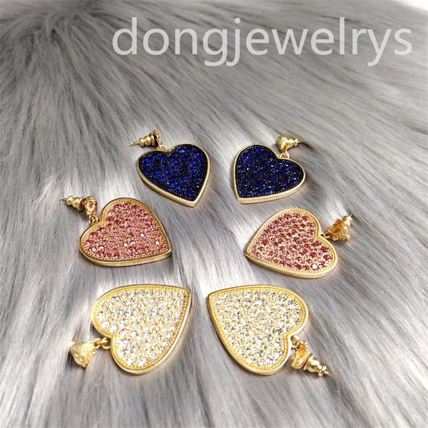 

woman charm love hoop earring vintage metal copper studs dongjewelrys noble queen temperament gold designer jewelry cute sweet ladies earing, Golden