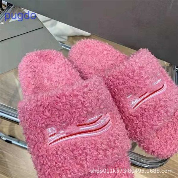

designer ba lenciaga winter slippers online shop 2023 summer sewn shoes red home fur  casual sgs, Black