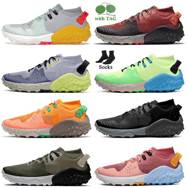 

with tag socks 2023 wildhorse 6 running shoes fashion women mens spruce aura ghost limelight barely volt kumquat pink cargo khaki black whit