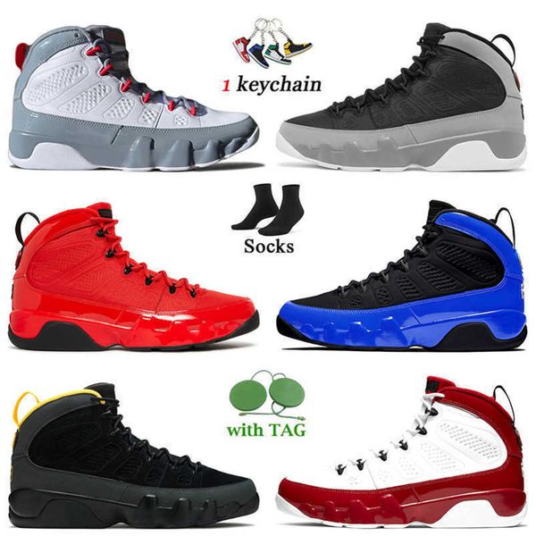 

wholesale jumpman 9 mens basketball shoes particle grey chile fire red 9s university gold iridescent racer blue change the world space jam c