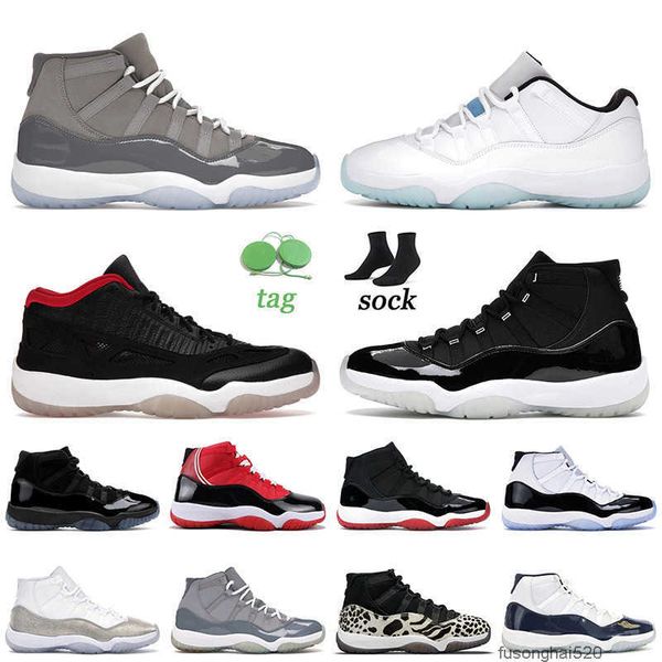 

jumpman 11 11s low legend blue basketball shoes concord bred 25th anniversary cool grey mens women varsity red win like trainers jordon, Black