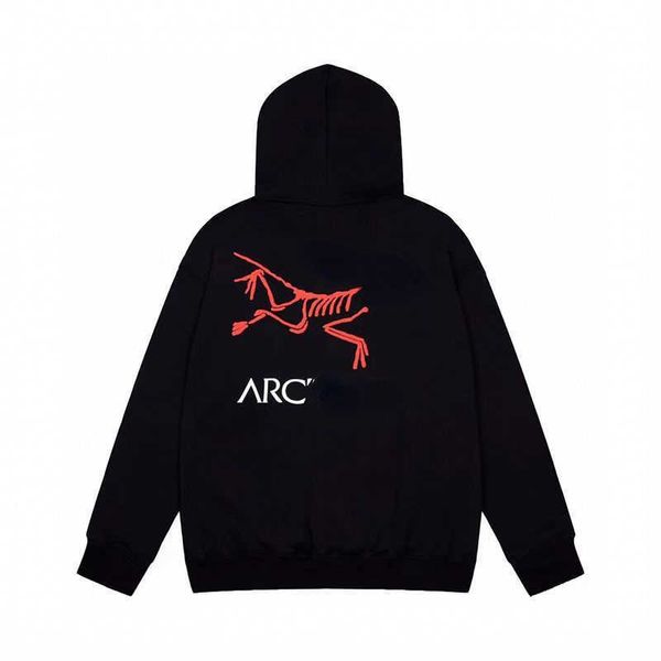 

arc sweater designer sweat shirt autumn casual pullover hooded sweaters fashion long sleeve printed women's coat men, Black