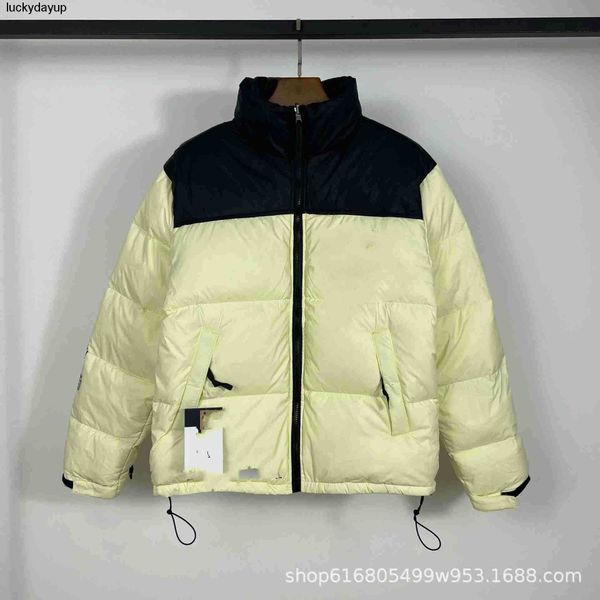 

new men's down designer the fashion branded down face coat white duck down men women, Black