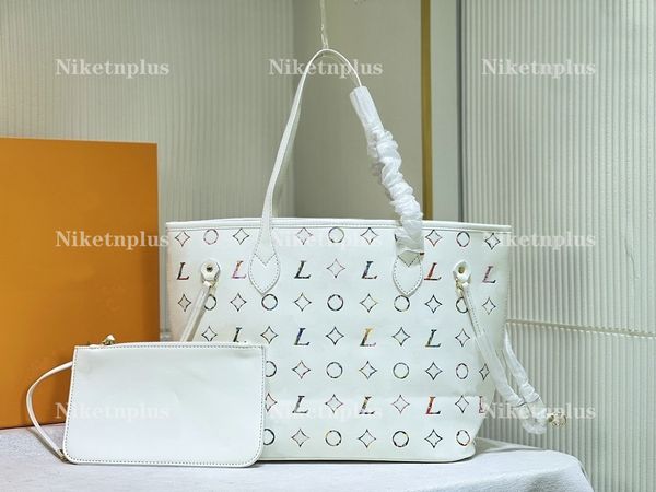 

2022 never mm full classic tote bag designer fashion womens large capacity handbag blue black denim shopping bags monograms canvas bags 2 co
