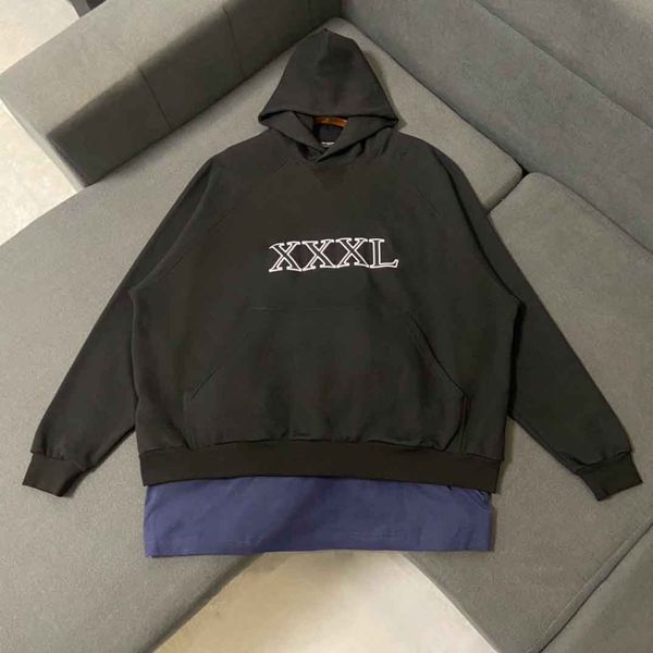 

men's plus size hoodies & sweatshirts round neck embroidered and printed polar style summer wear with street pure cotton 1sf, Black;brown
