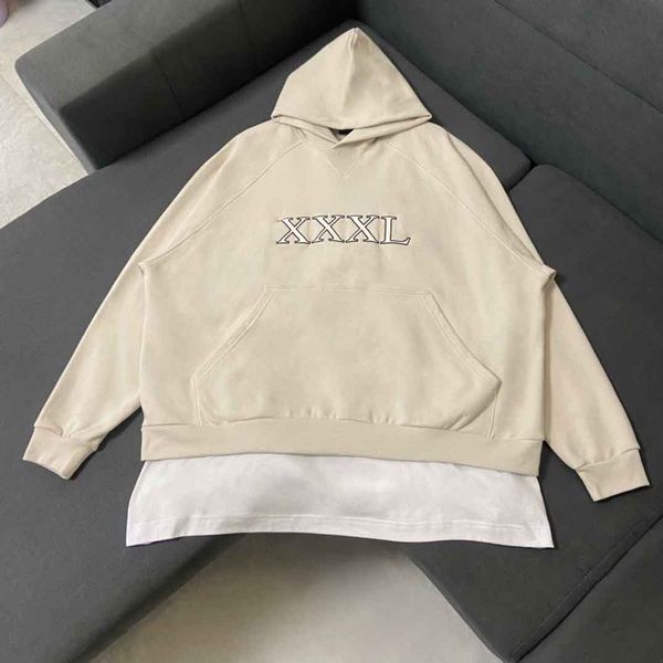 

men's plus size hoodies & sweatshirts round neck embroidered and printed polar style summer wear with street pure cotton 11er, Black;brown